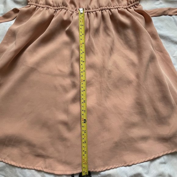 SOLD - Beautiful Pink Dress with Crochet Flower Details - Picture 9 of 9